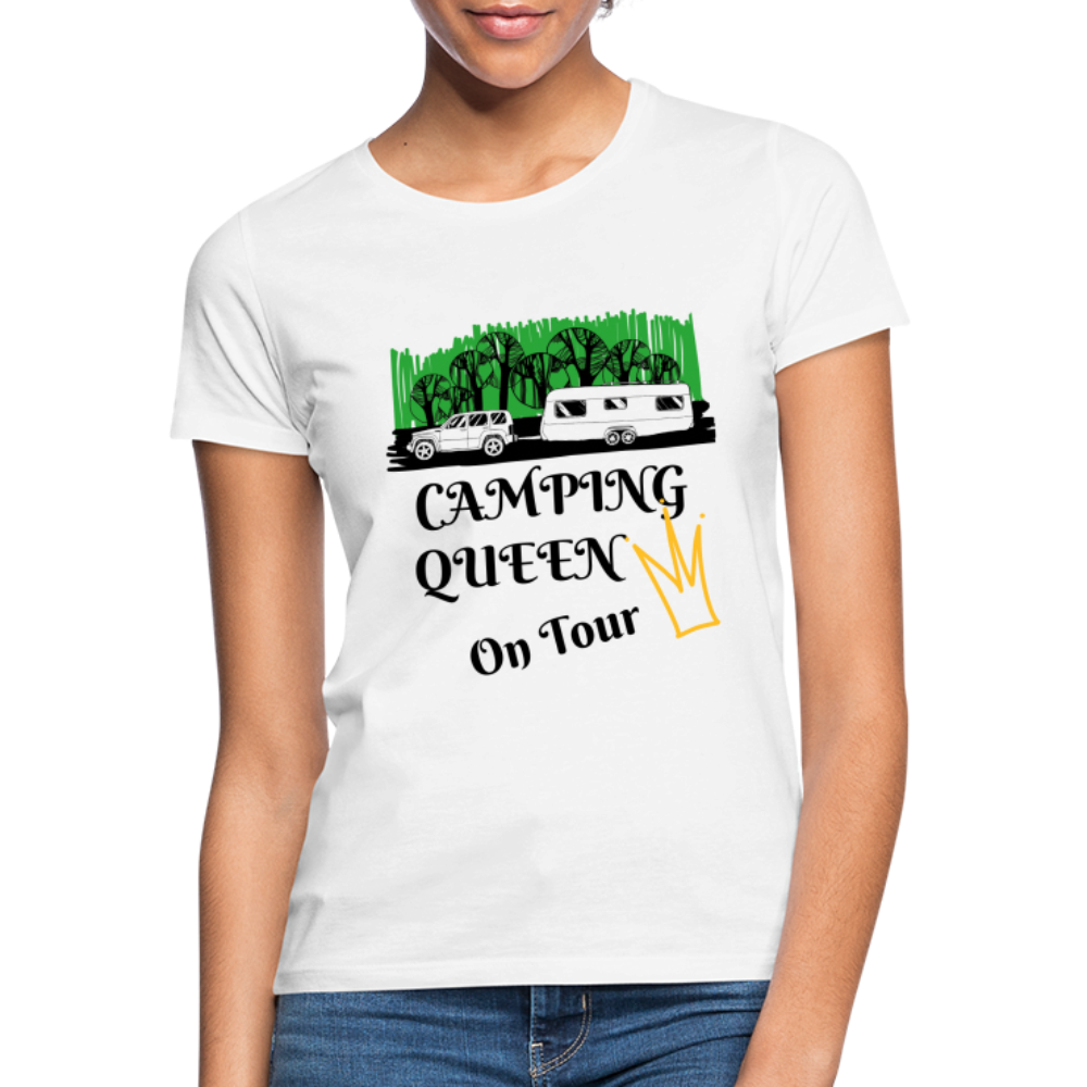 Camping Queen T-Shirt - weiß