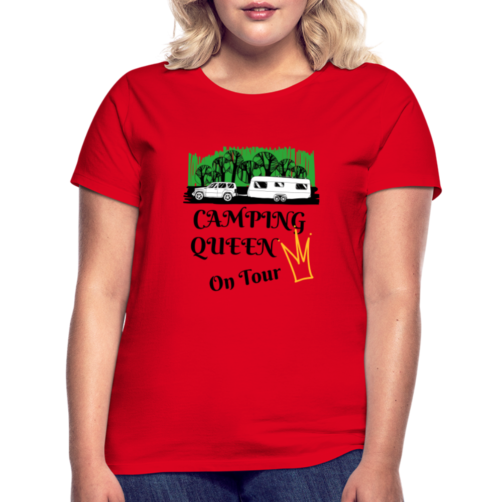 Camping Queen T-Shirt - Rot