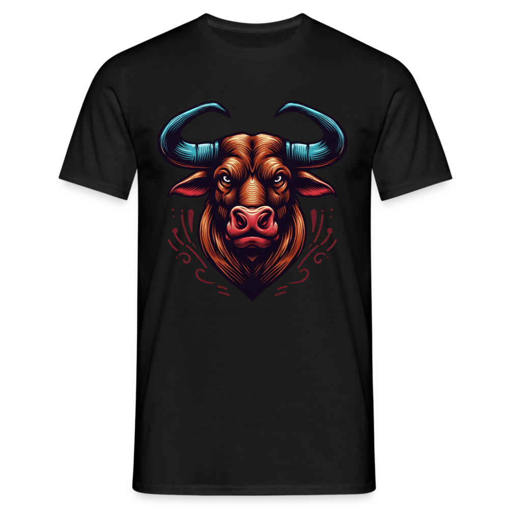 Stierkopf T-Shirt - Schwarz
