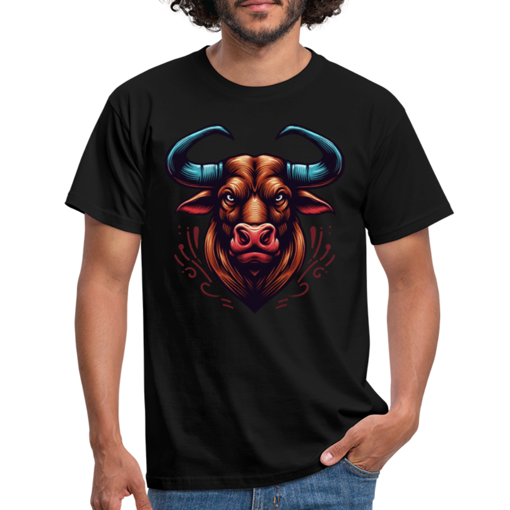 Stierkopf T-Shirt - Schwarz