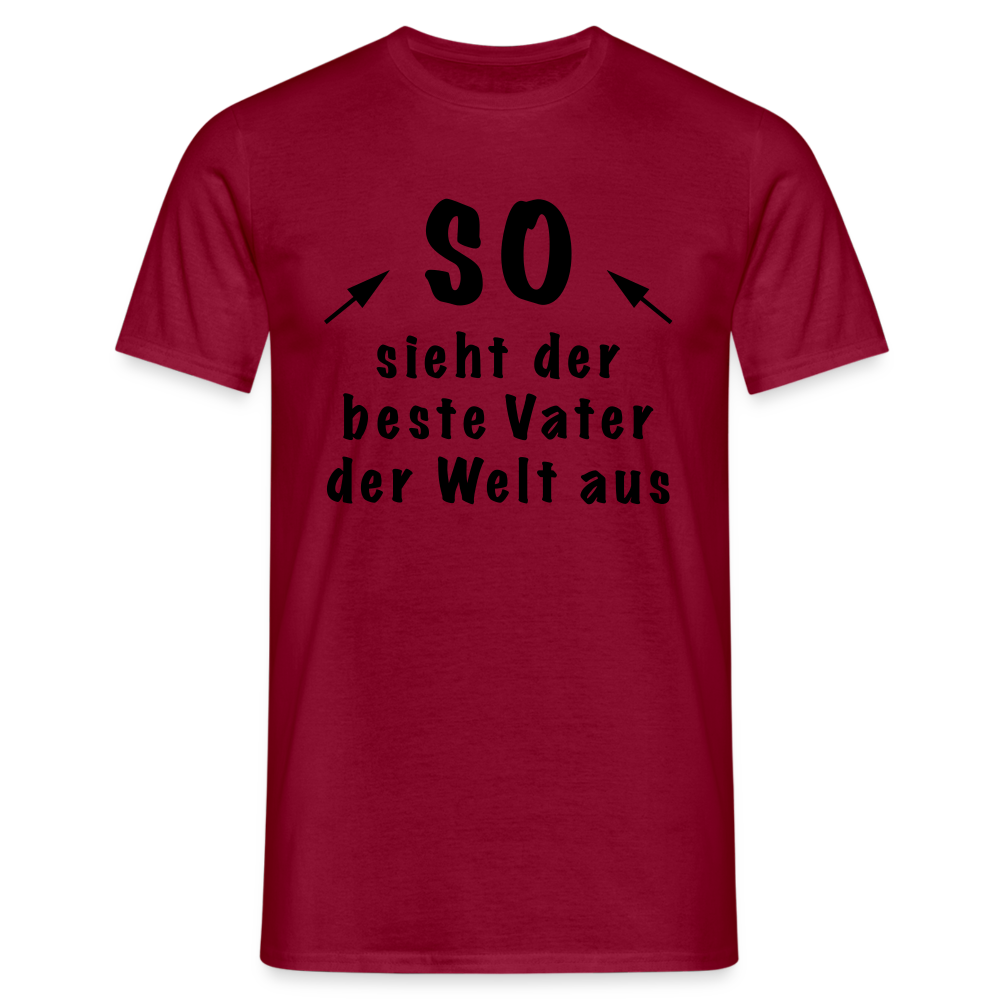 Vatertag T-Shirt - Ziegelrot