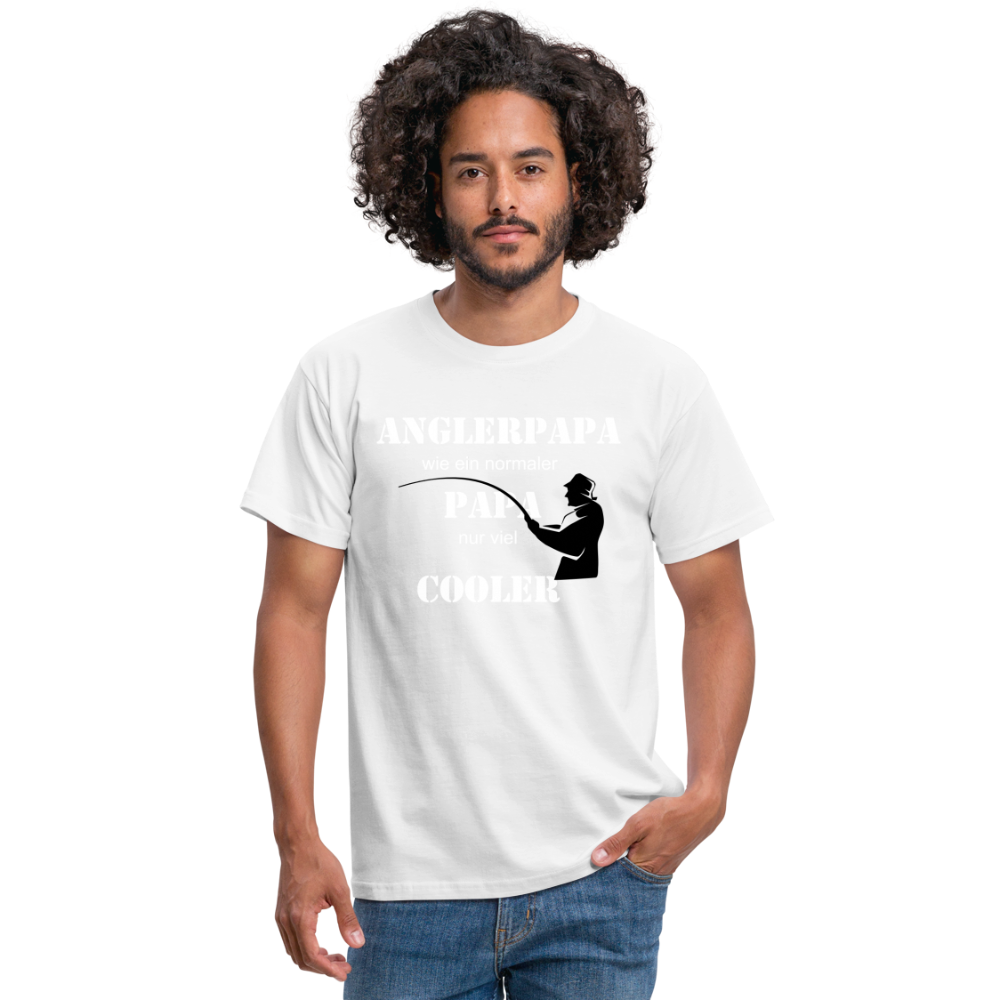 Anglerpapa T-Shirt - Weiß