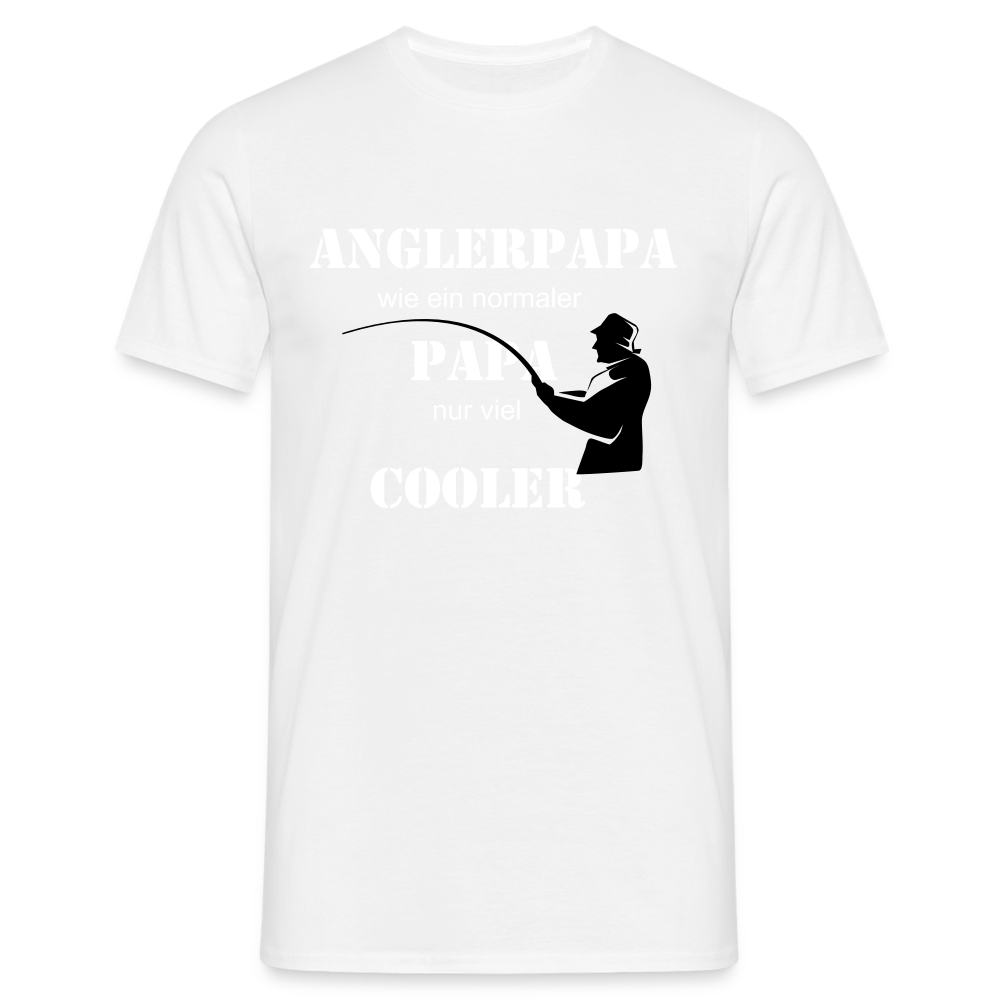 Anglerpapa T-Shirt - Weiß