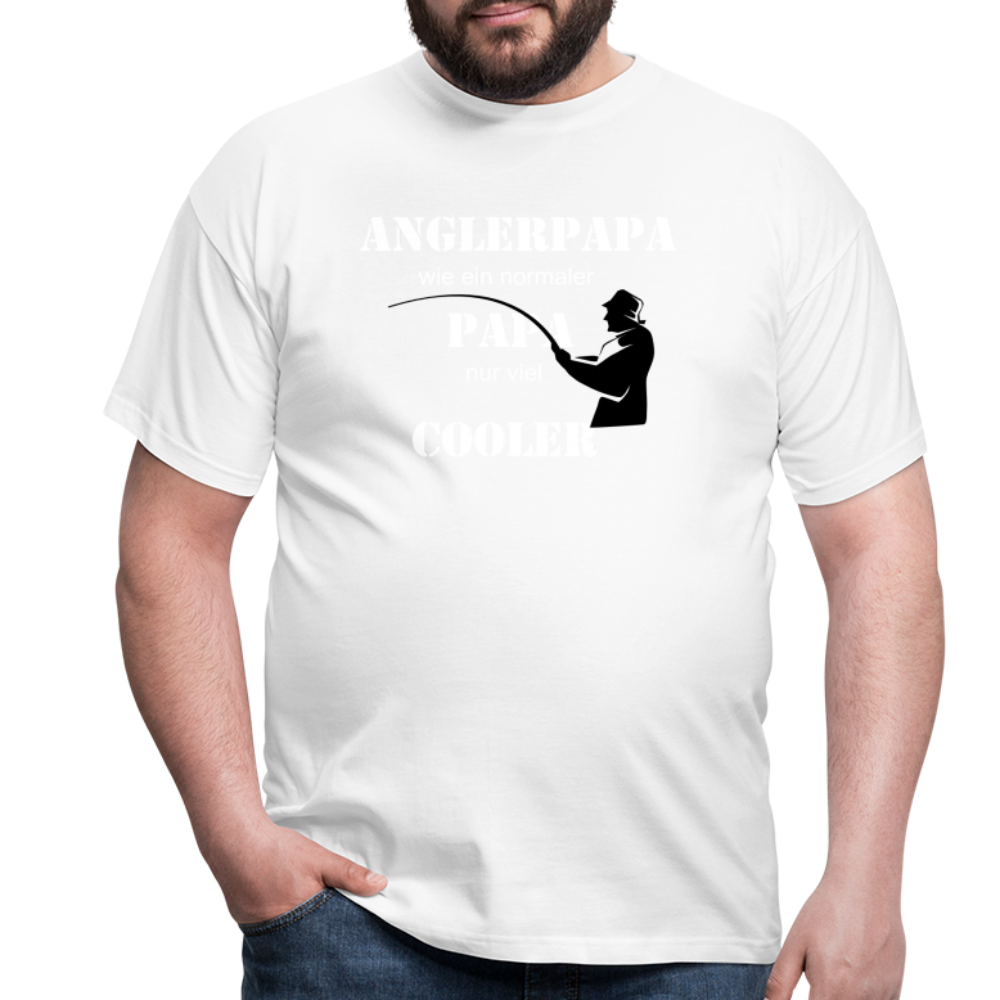 Anglerpapa T-Shirt - Weiß