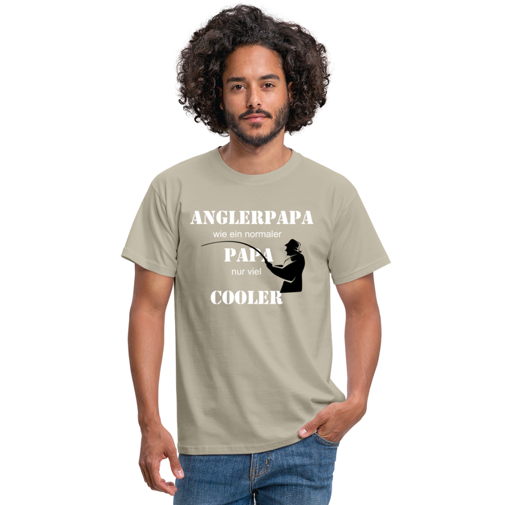 Anglerpapa T-Shirt - Sandbeige
