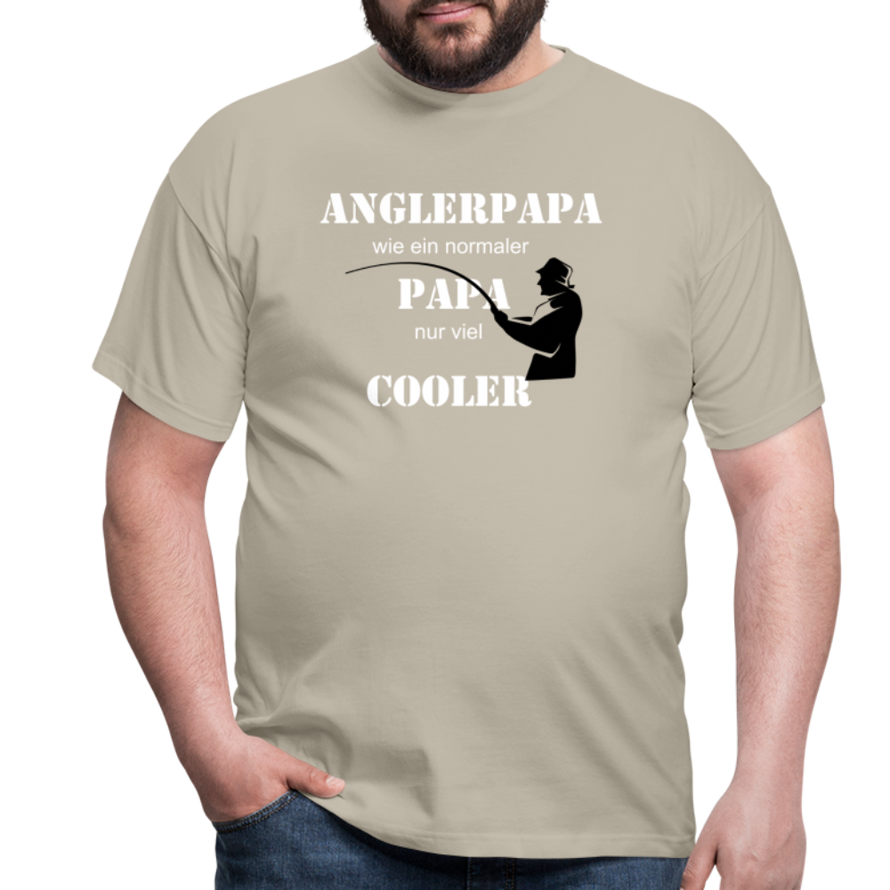 Anglerpapa T-Shirt - Sandbeige