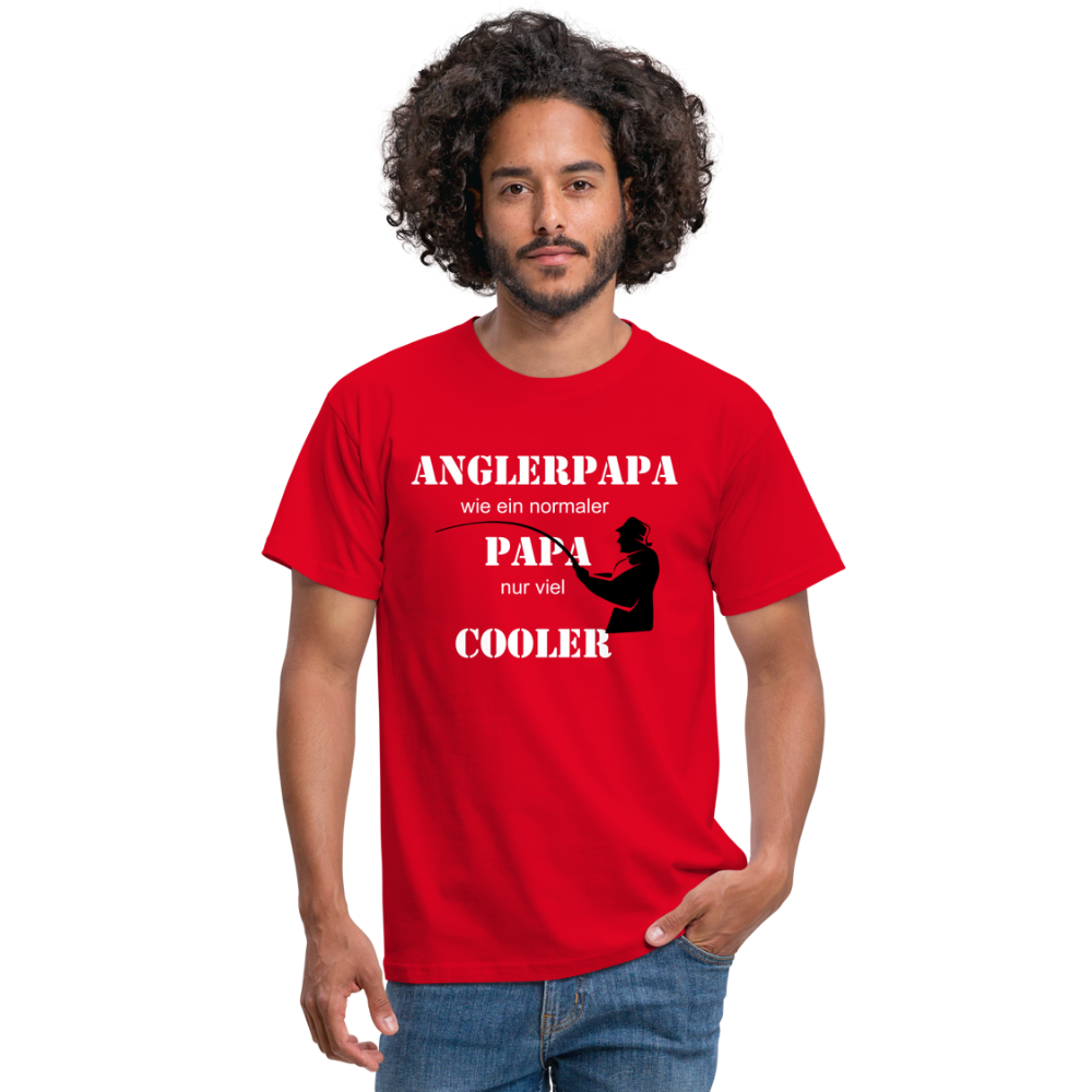 Anglerpapa T-Shirt - Rot