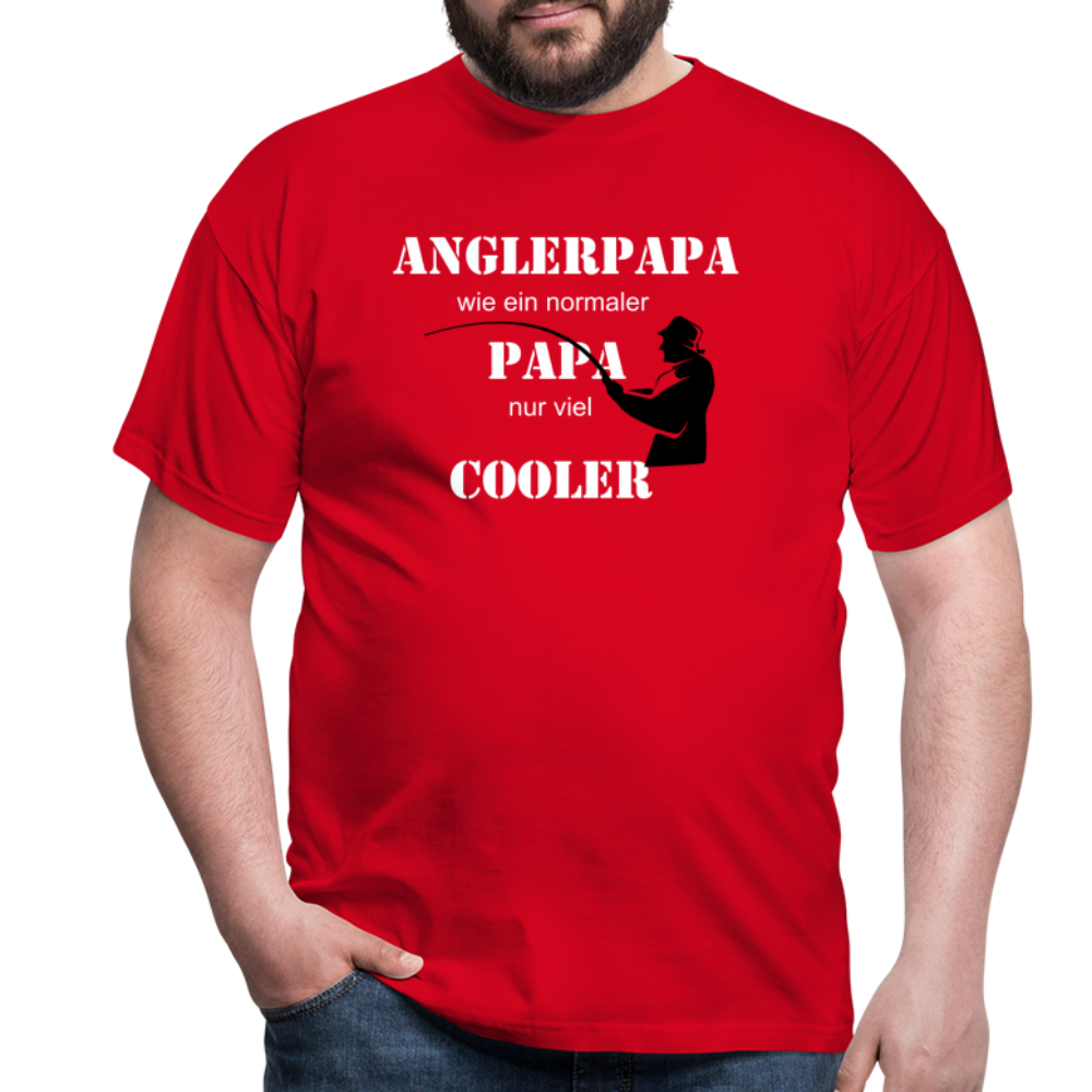 Anglerpapa T-Shirt - Rot
