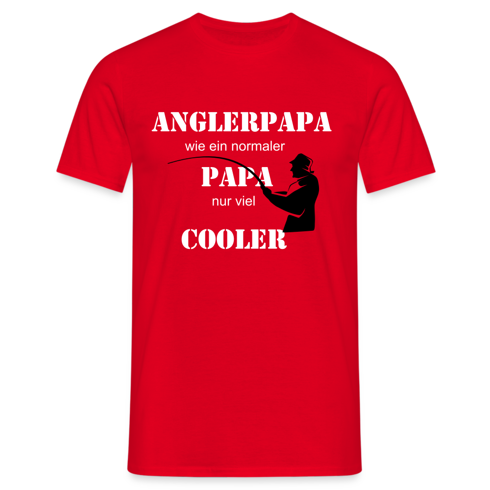 Anglerpapa T-Shirt - Rot