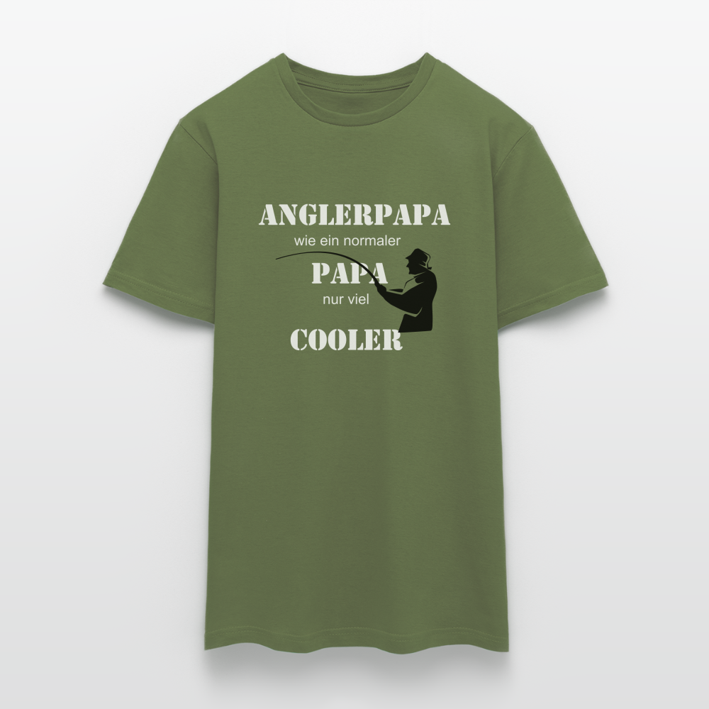 Anglerpapa T-Shirt - Militärgrün