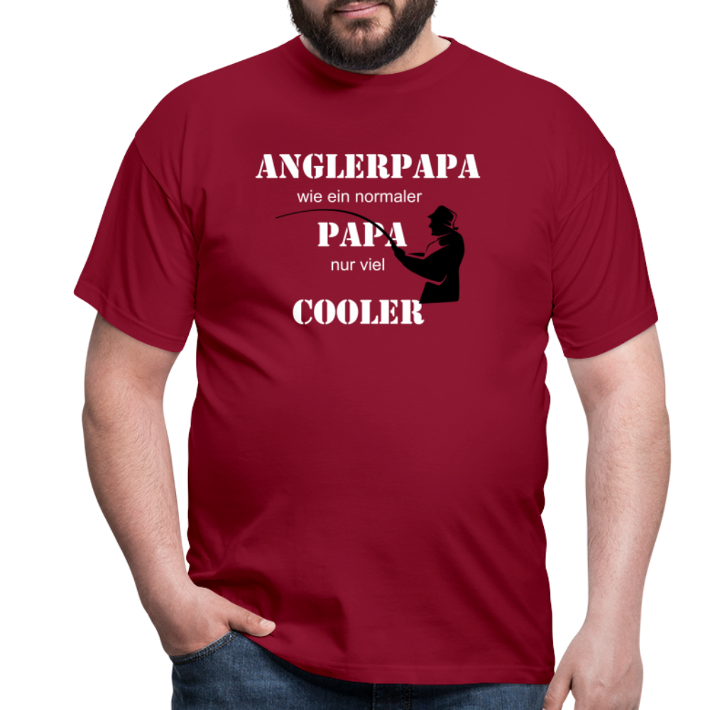 Anglerpapa T-Shirt - Ziegelrot