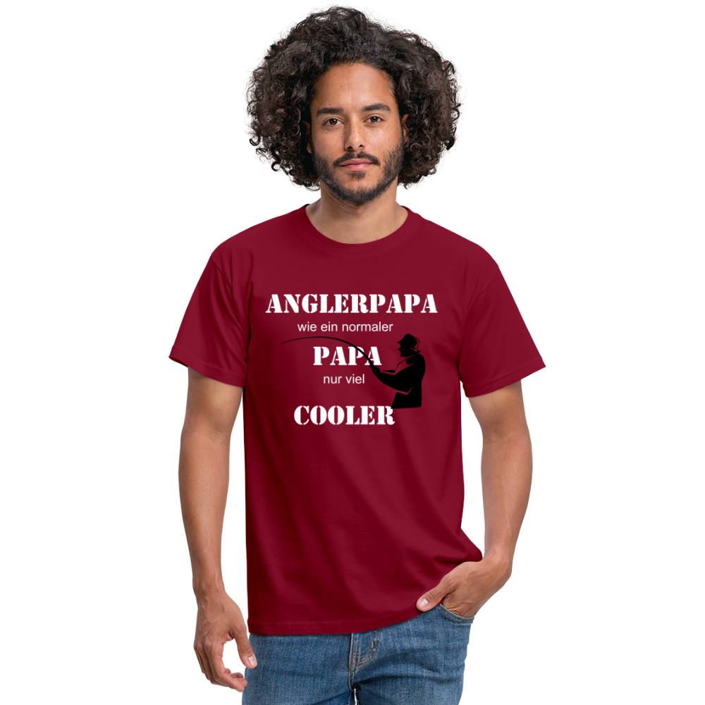 Anglerpapa T-Shirt - Ziegelrot
