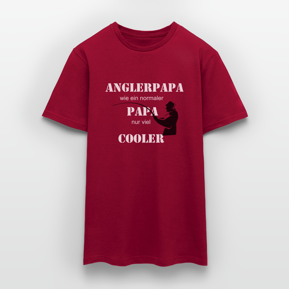 Anglerpapa T-Shirt - Ziegelrot