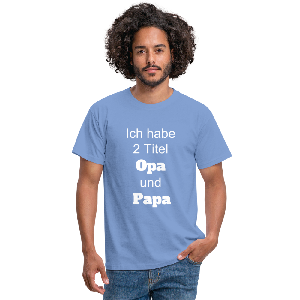 Opa Papa T-Shirt - carolina blue