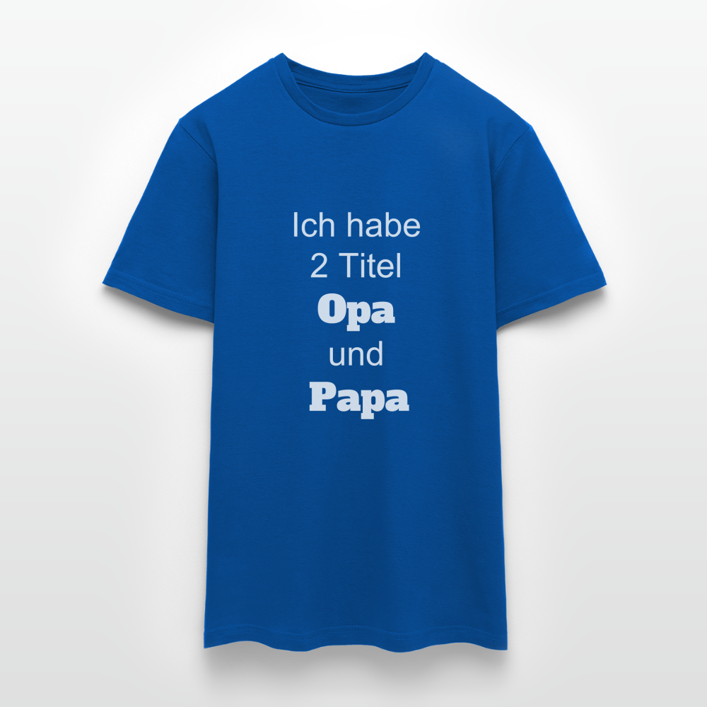 Opa Papa T-Shirt - Royalblau