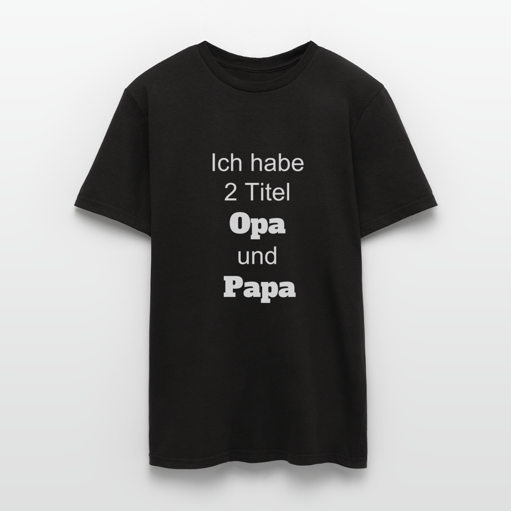 Opa Papa T-Shirt - Schwarz
