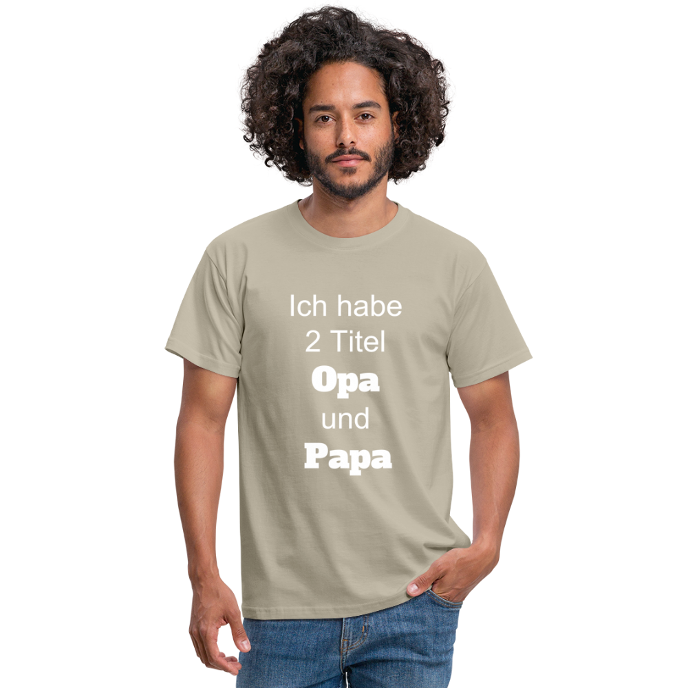 Opa Papa T-Shirt - Sandbeige