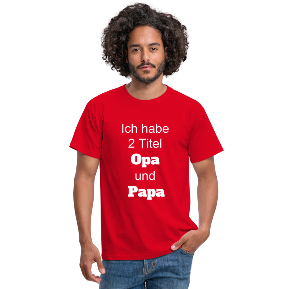 Opa Papa T-Shirt - Rot