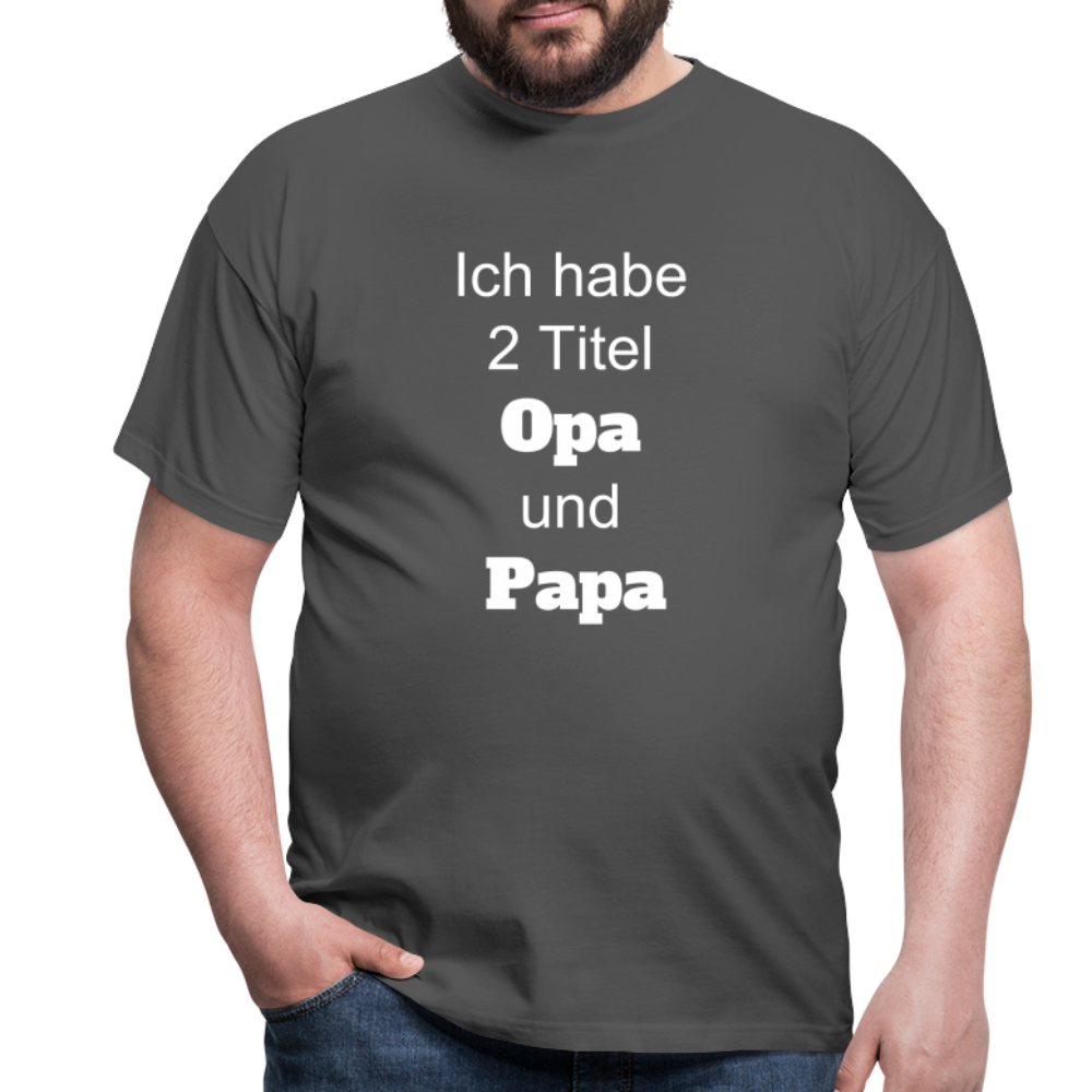 Opa Papa T-Shirt - Anthrazit
