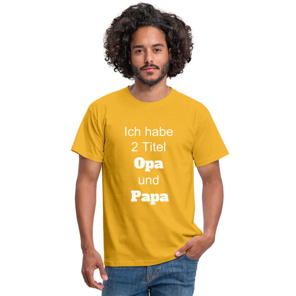 Opa Papa T-Shirt - Gelb