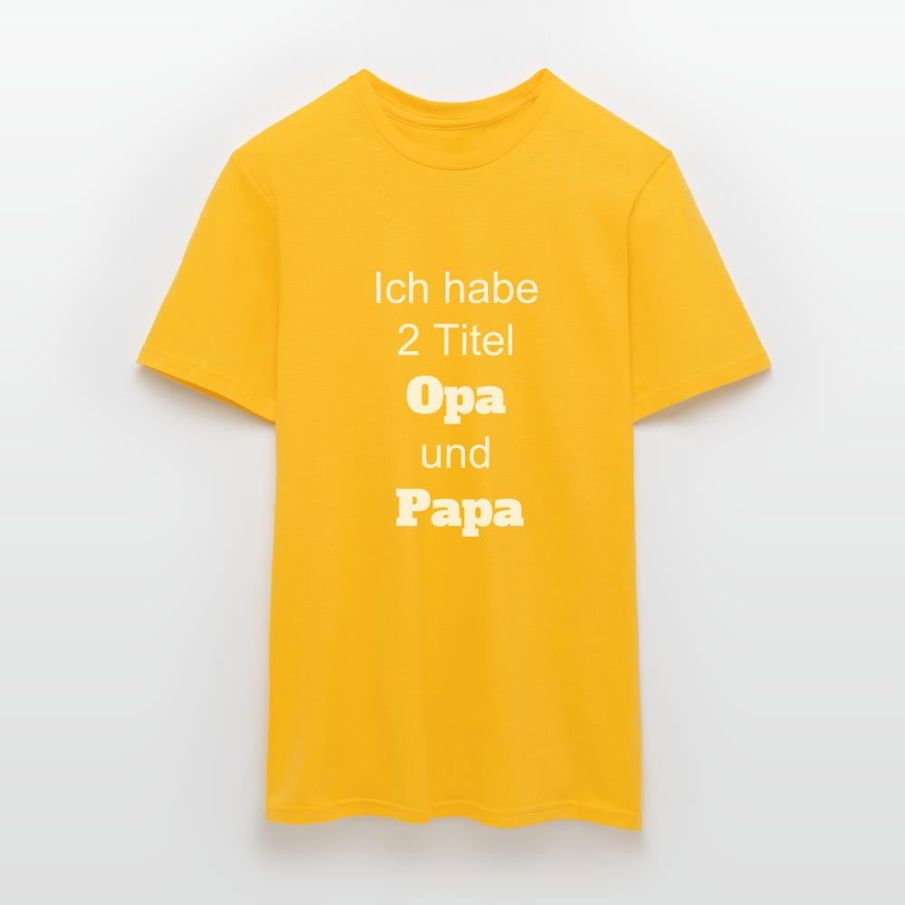Opa Papa T-Shirt - Gelb