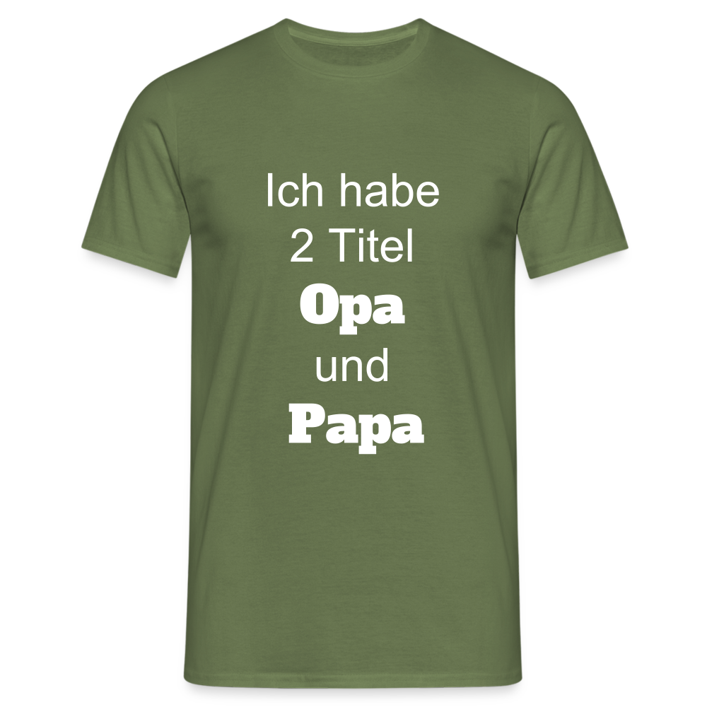 Opa Papa T-Shirt - Militärgrün