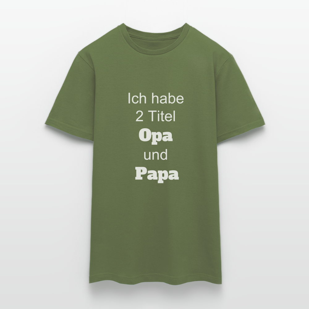 Opa Papa T-Shirt - Militärgrün