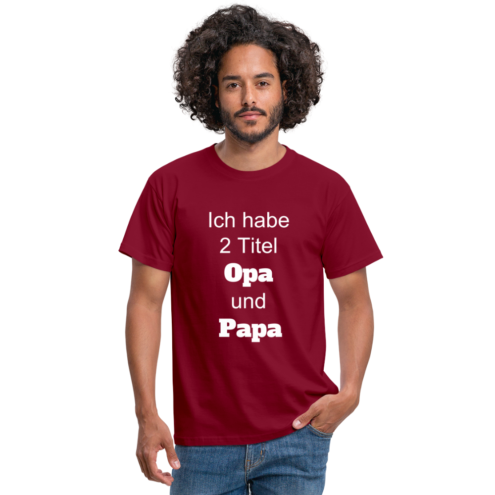 Opa Papa T-Shirt - Ziegelrot