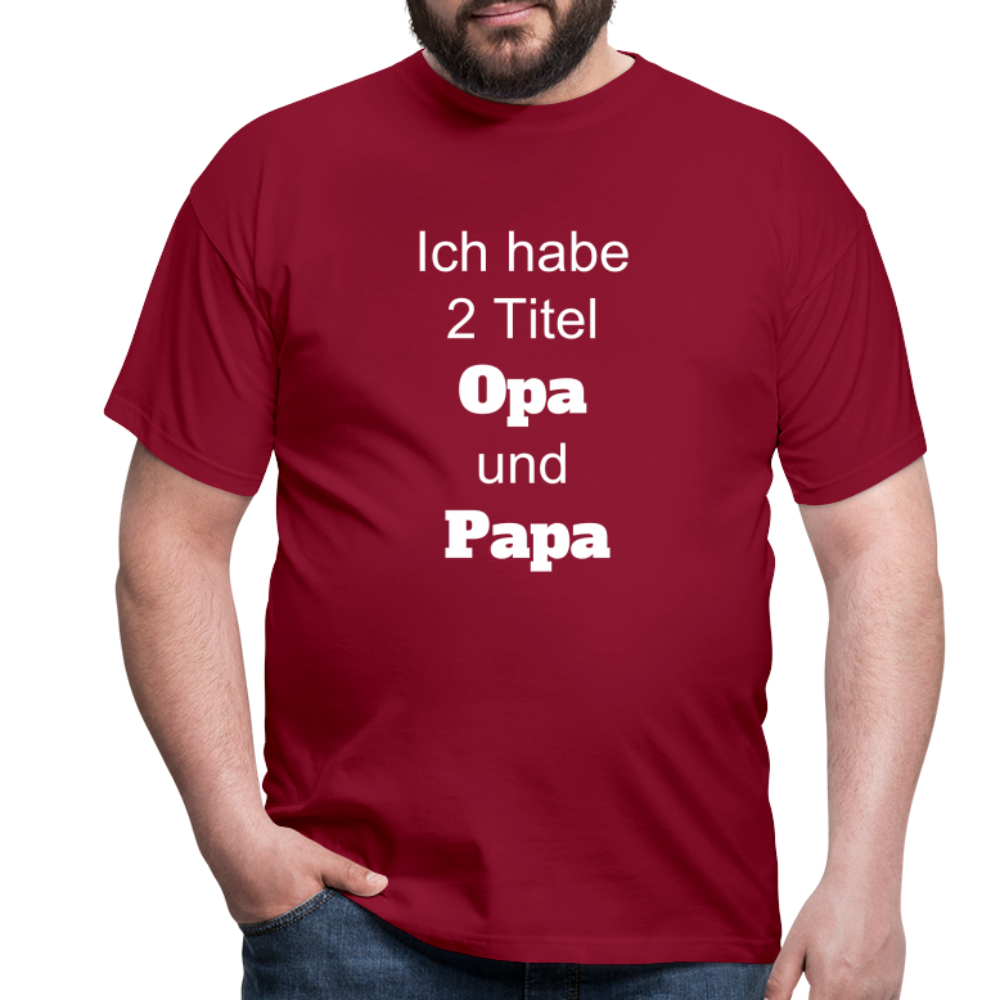 Opa Papa T-Shirt - Ziegelrot