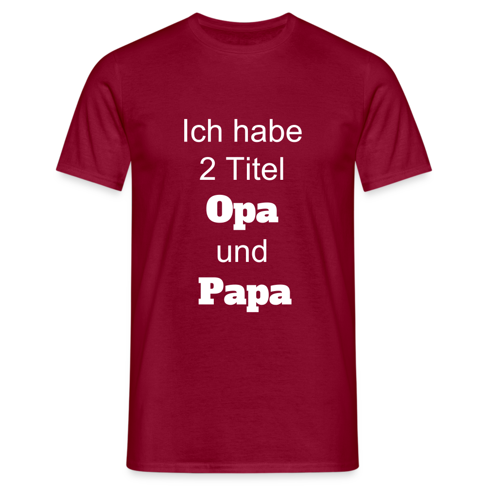 Opa Papa T-Shirt - Ziegelrot