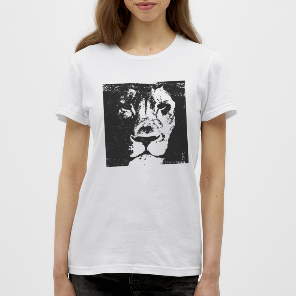 Löwenkopf Frauen T-Shirt - Weiß