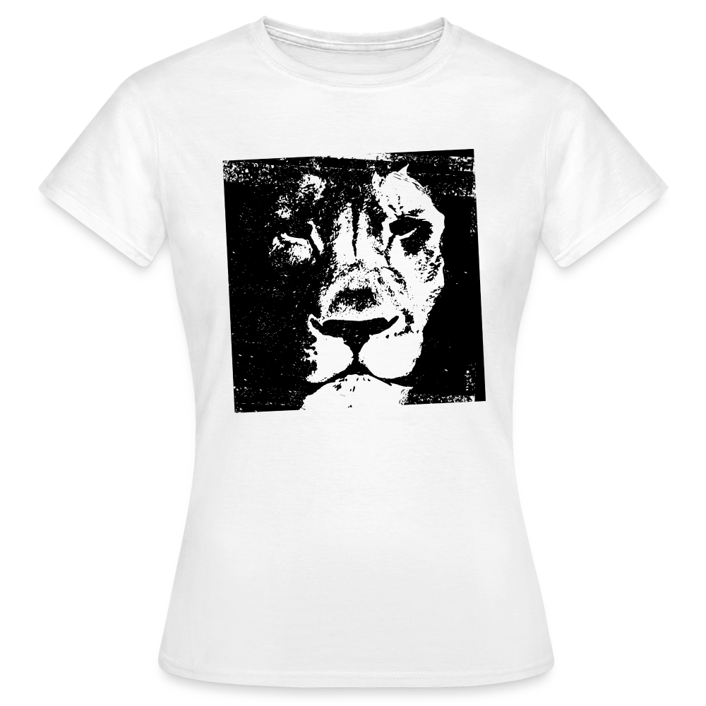 Löwenkopf Frauen T-Shirt - Weiß