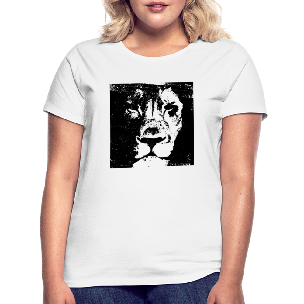 Löwenkopf Frauen T-Shirt - Weiß