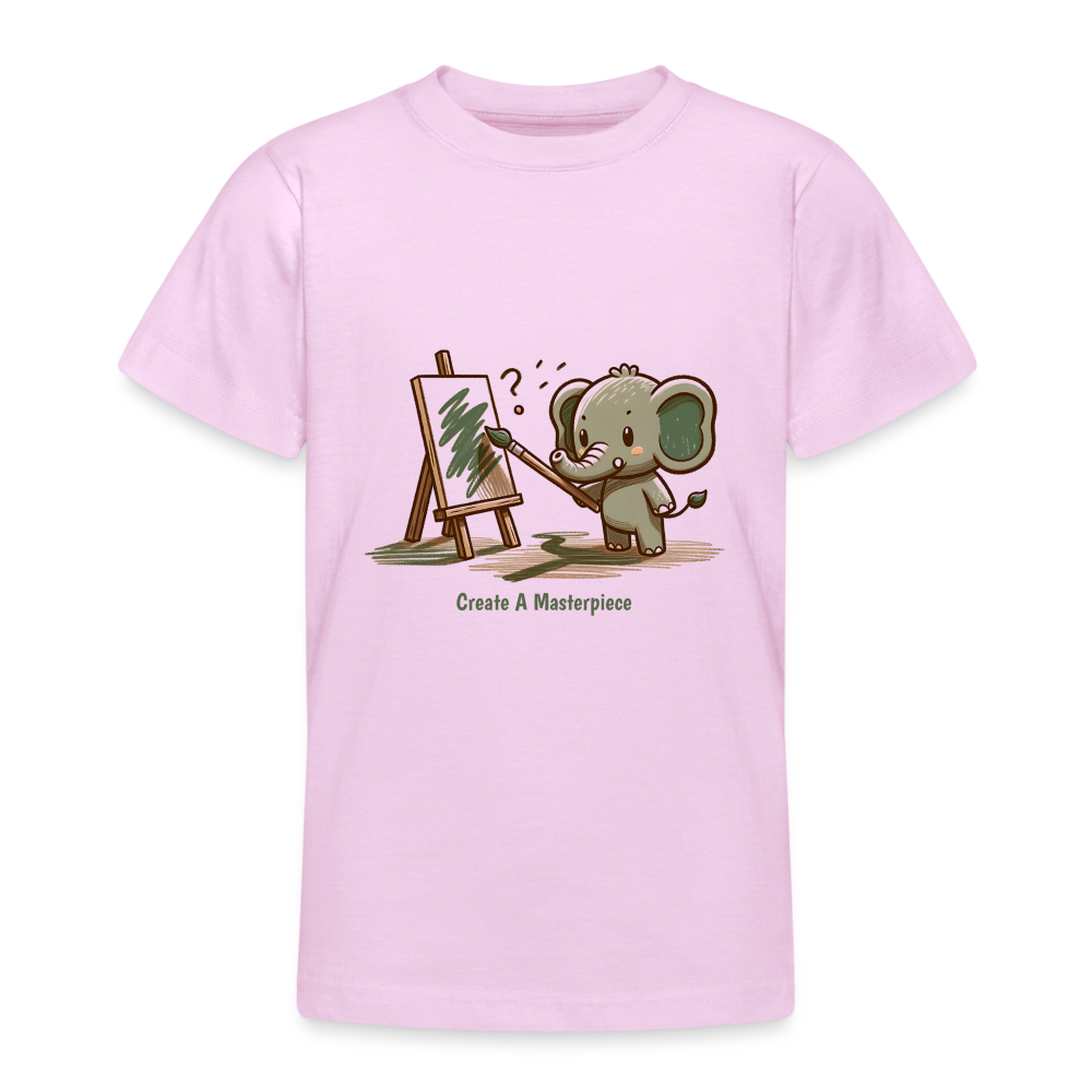 Teenager T-Shirt Elefant - Hellrosa