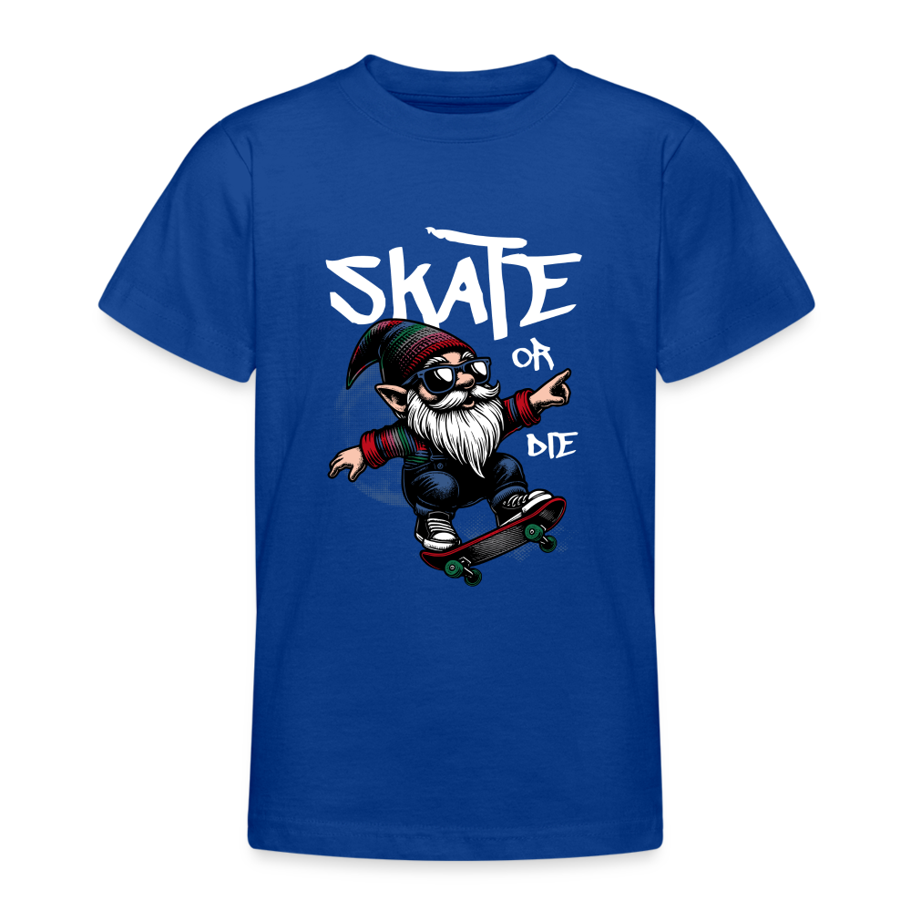 Skater Zwerg Teenager T-Shirt - Royalblau