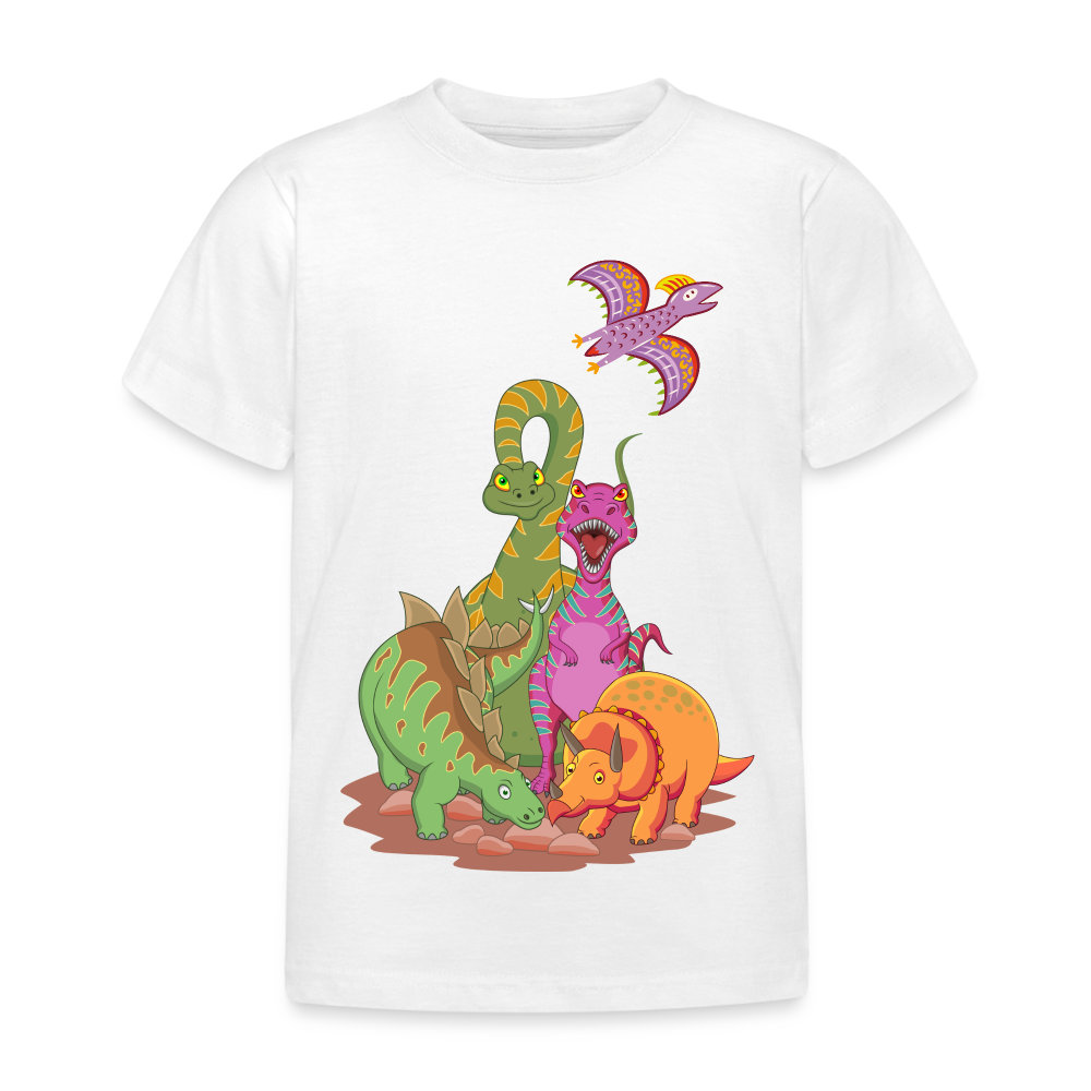 Kinder T-Shirt Dinos - Weiß