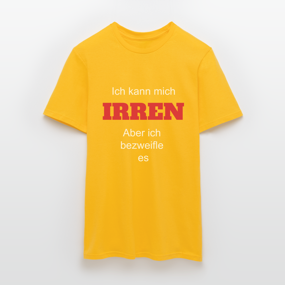 T-Shirt ich kann mich irren - Gelb