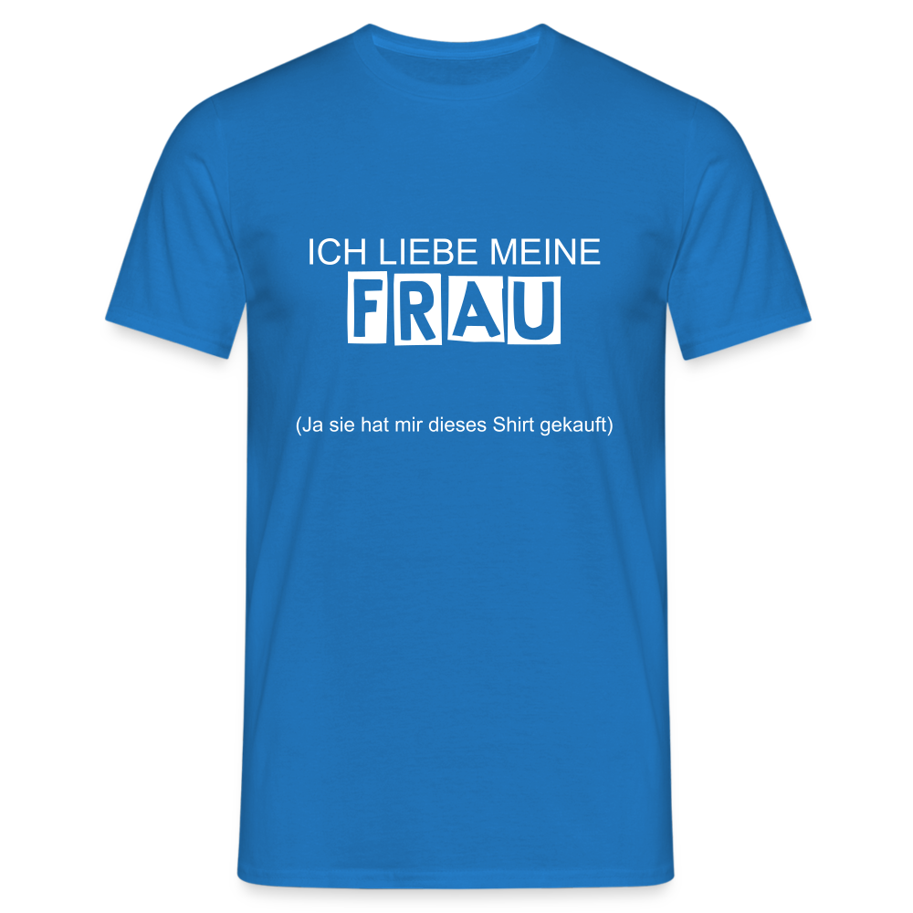 Männer T-Shirt - Royalblau