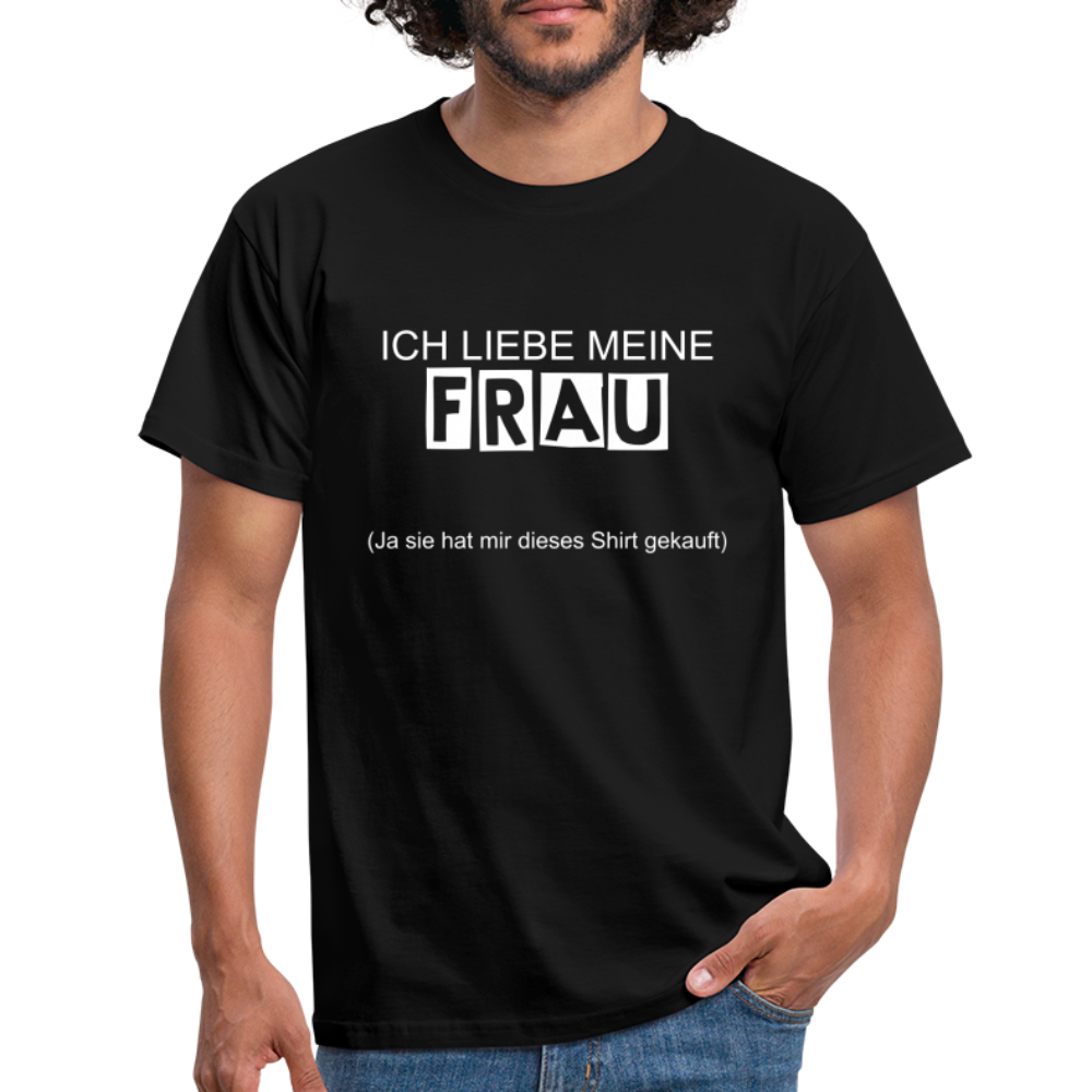 Männer T-Shirt - Schwarz