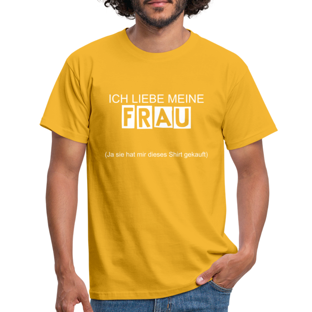 Männer T-Shirt - Gelb