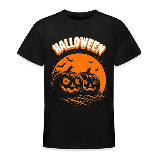 Teenager T-Shirt Halloween - Schwarz