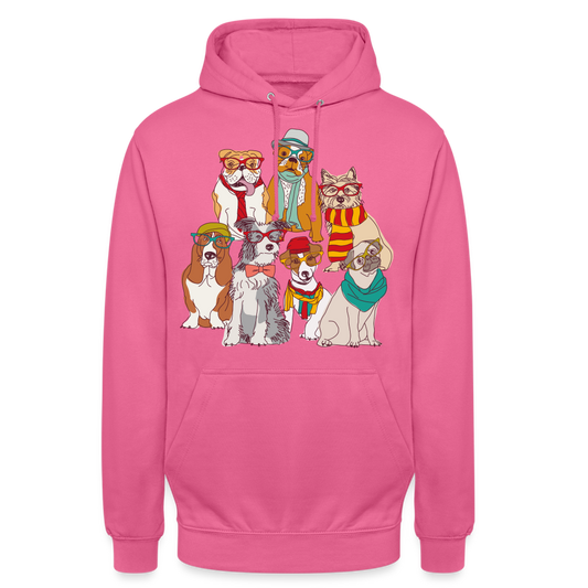 Unisex Hoodie Hunde - Pink