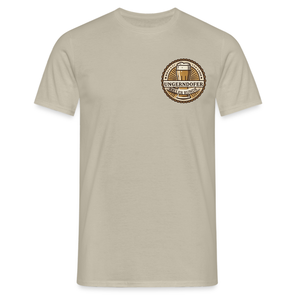 Männer T-Shirt Kellerunde - Sandbeige