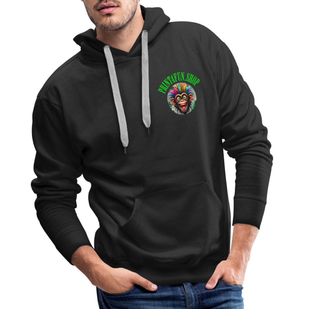 Männer Premium Hoodie PRINT4FUN - Schwarz