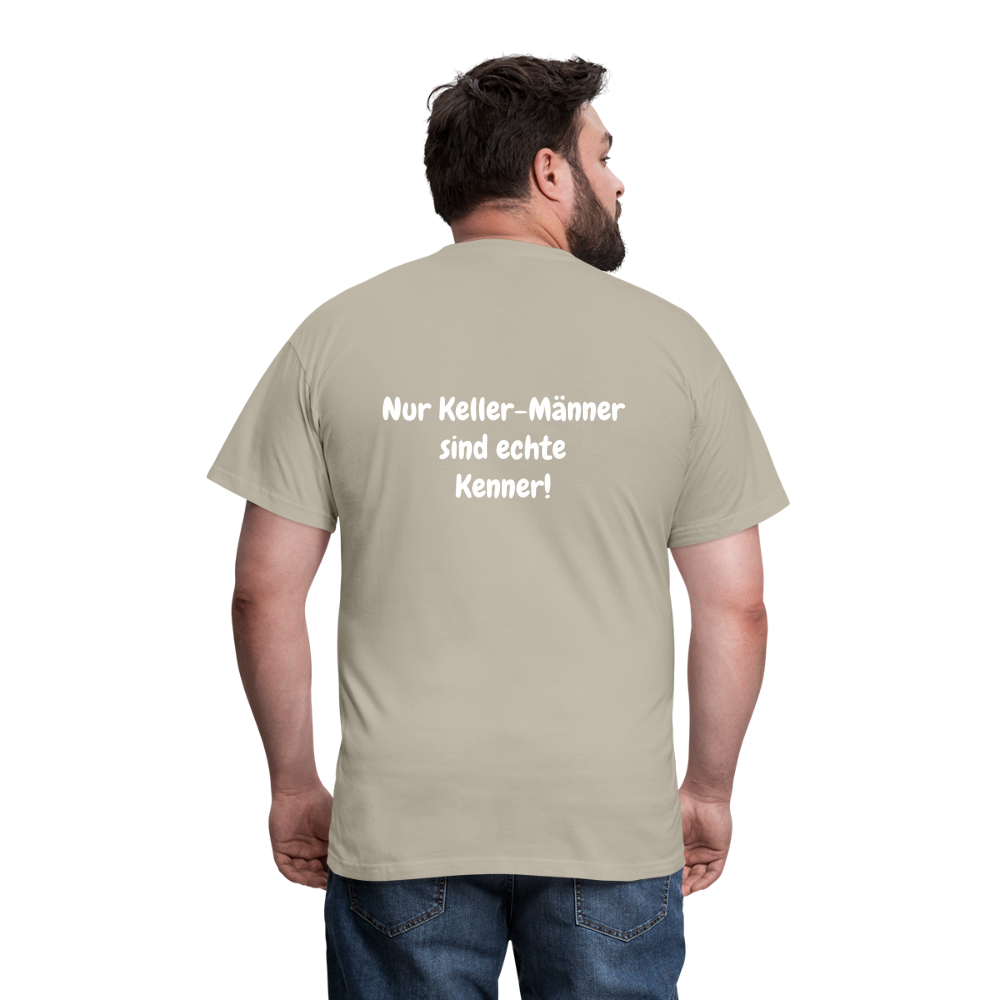 Männer T-Shirt Kellerunde - Sandbeige