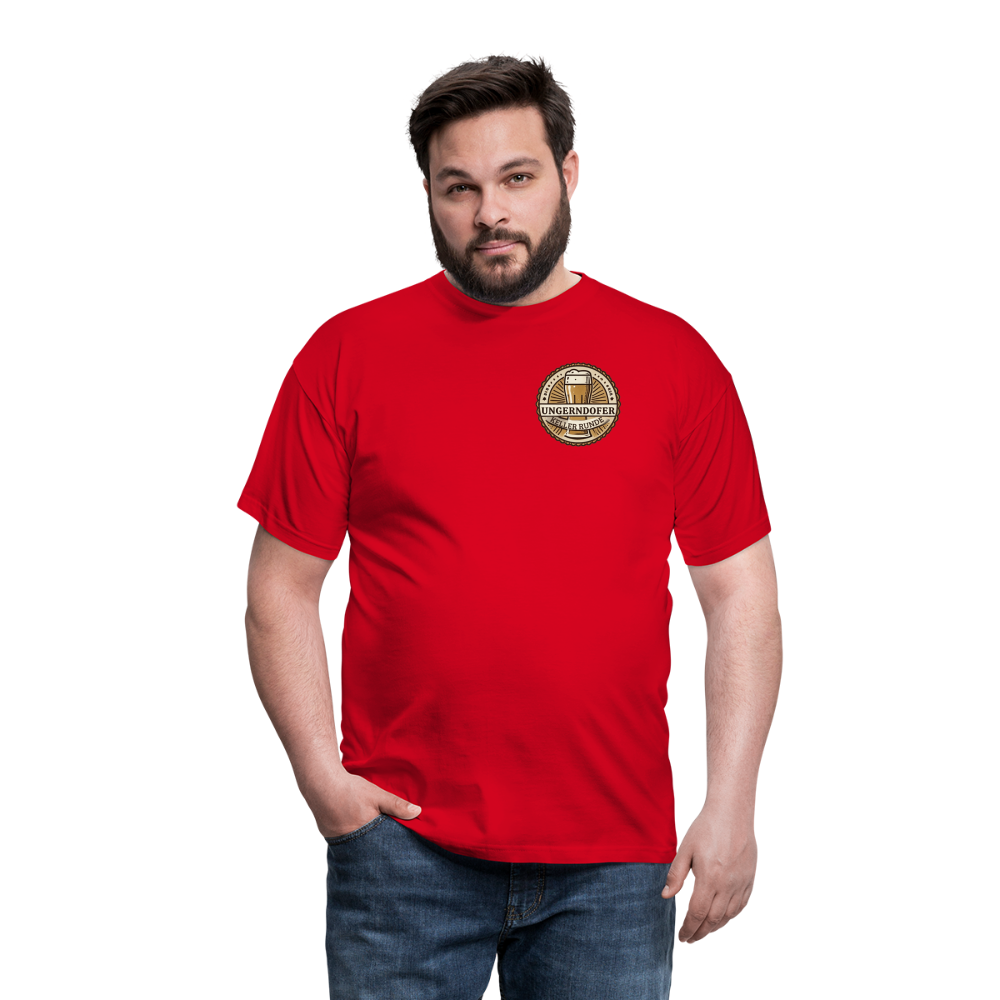 Männer T-Shirt Kellerunde - Rot