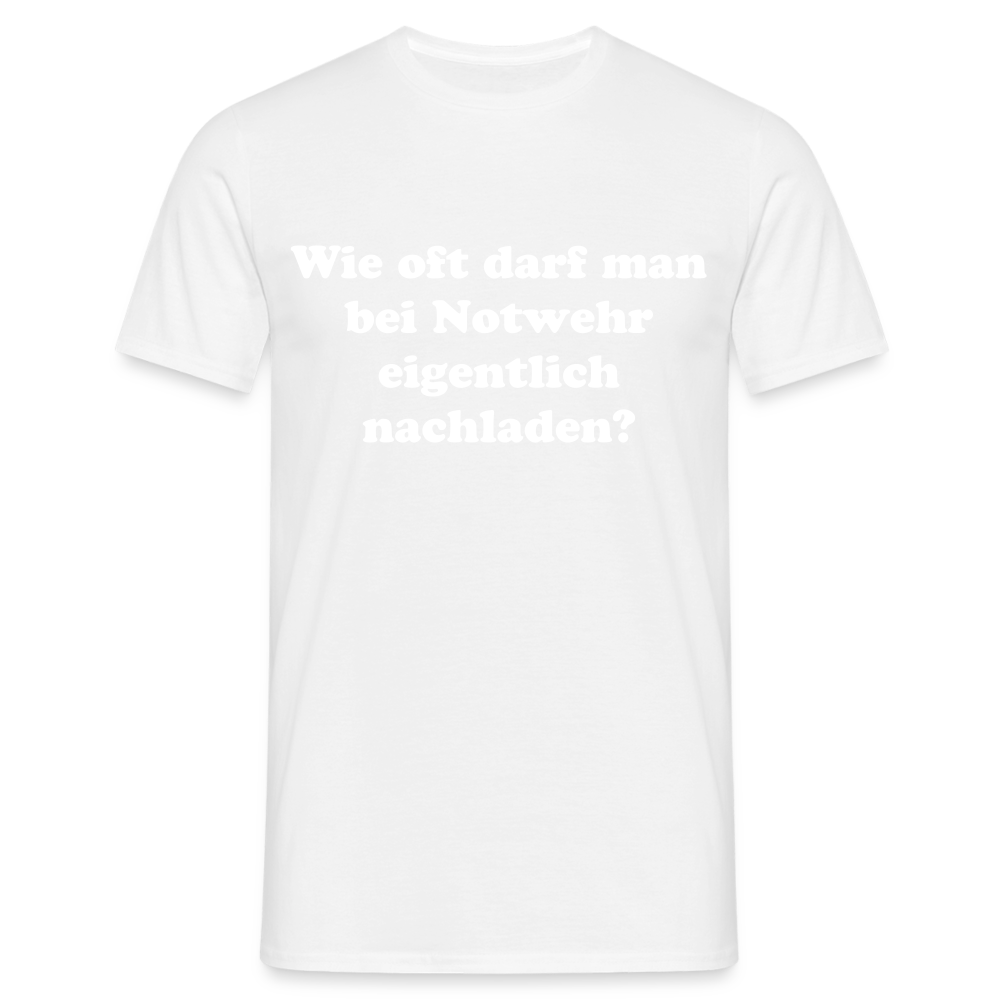 T-Shirt Notwehr - Weiß