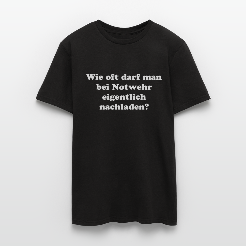 T-Shirt Notwehr - Schwarz