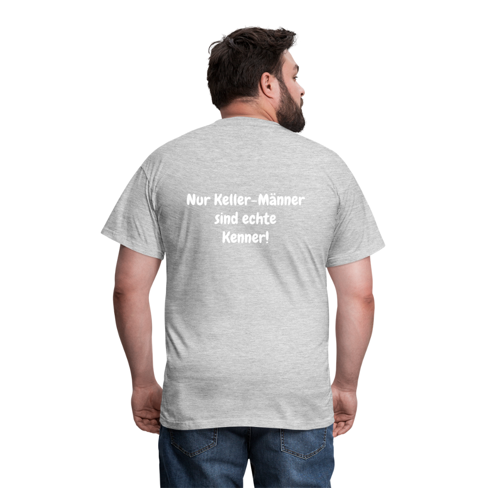 Männer T-Shirt Kellerunde - Grau meliert