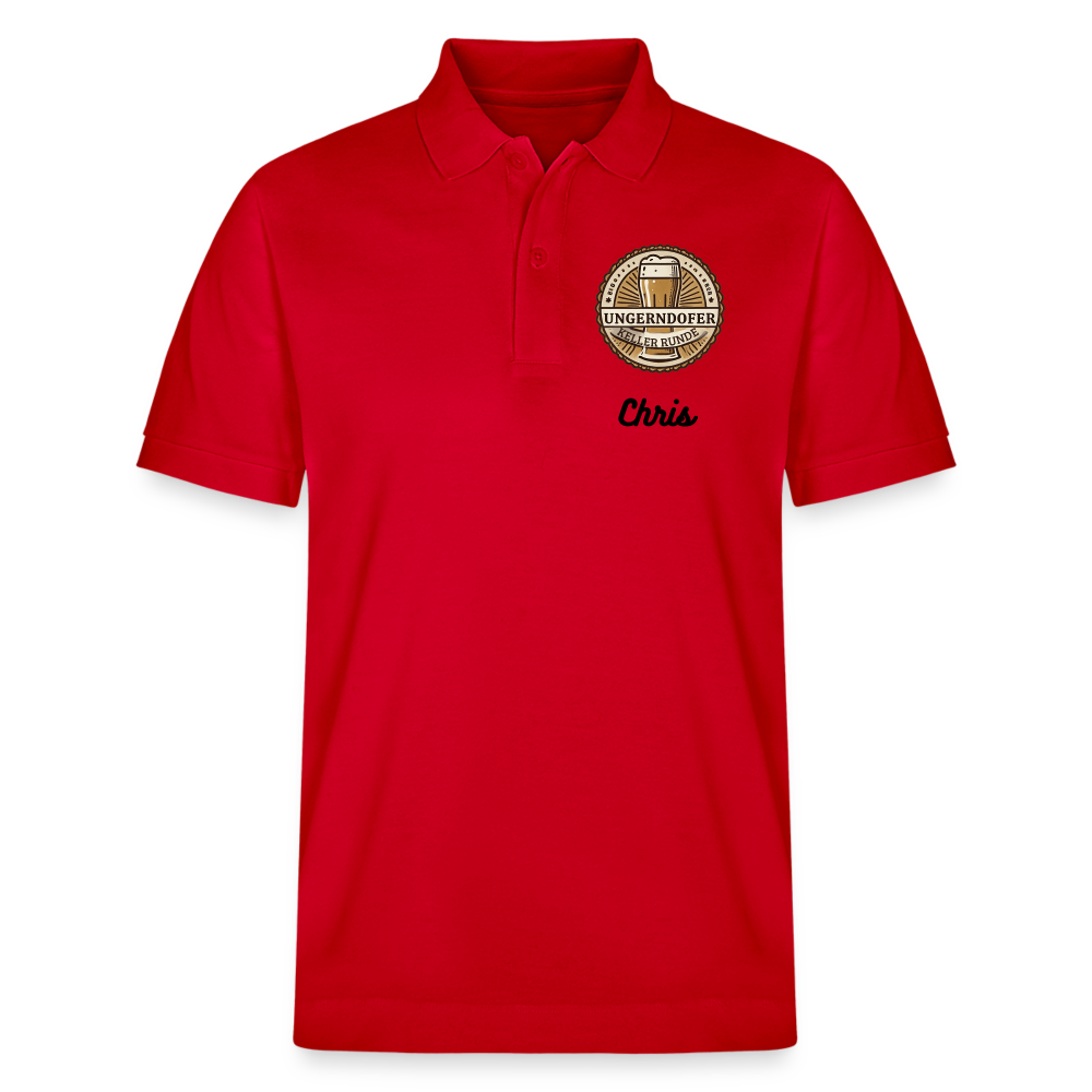 Stanley/Stella Unisex Bio-Poloshirt PREPSTER Kellerunde - Rot